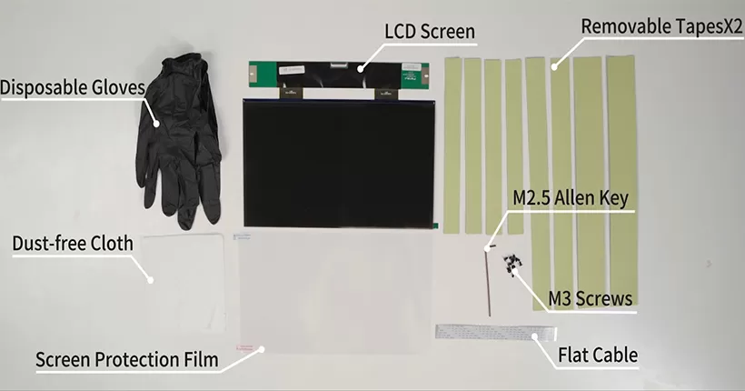 Wie kann man den LCD-Bildschirm des Edge E2 3D-Druckers nach einer Nutzungs dauer ersetzen?